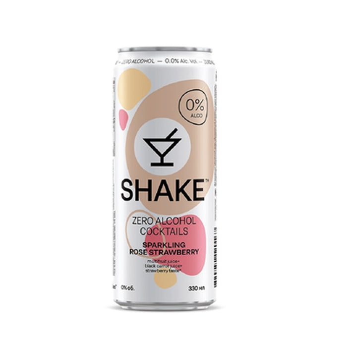 SHAKE Hugo Sparkling Strawberry Cocktail 0% SGR 0,33 L - WALTI WALTI