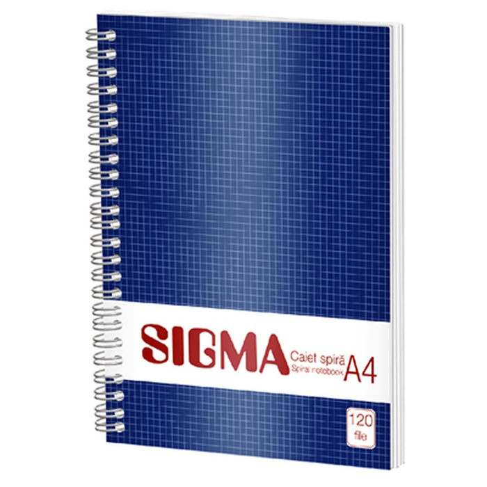 SIGMA Caiet Matematica cu Spirala A4 120 File - WALTI WALTI
