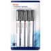 SIGMA Marker Permanent Negru Aluminiu 4 bucati - WALTI WALTI