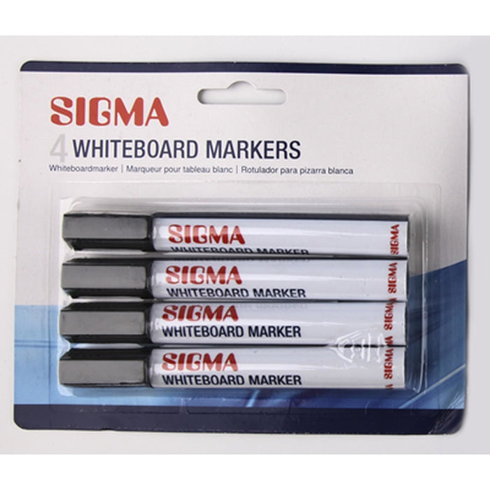 SIGMA Marker Whiteboard Negru 4 bucati - WALTI WALTI