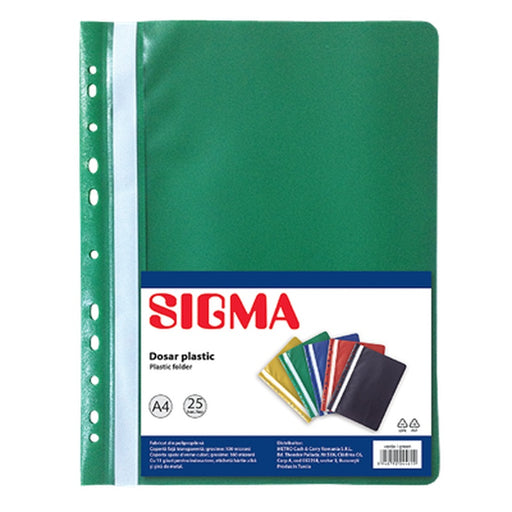 SIGMA Set 25 Dosare A4 Polipropilena Verde - WALTI WALTI