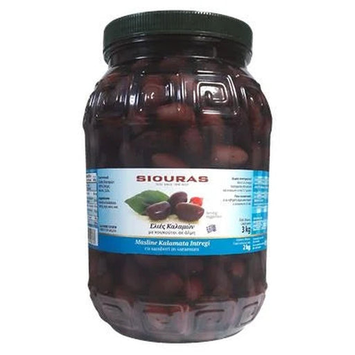 SIOURAS Masline Kalamata Calibru 181-200 2 Kg - WALTI WALTI