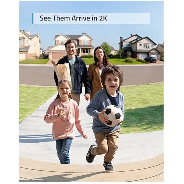 Sonerie video wireless EUFY T82101W1, 2K HD, Wi-Fi, negru WALTI