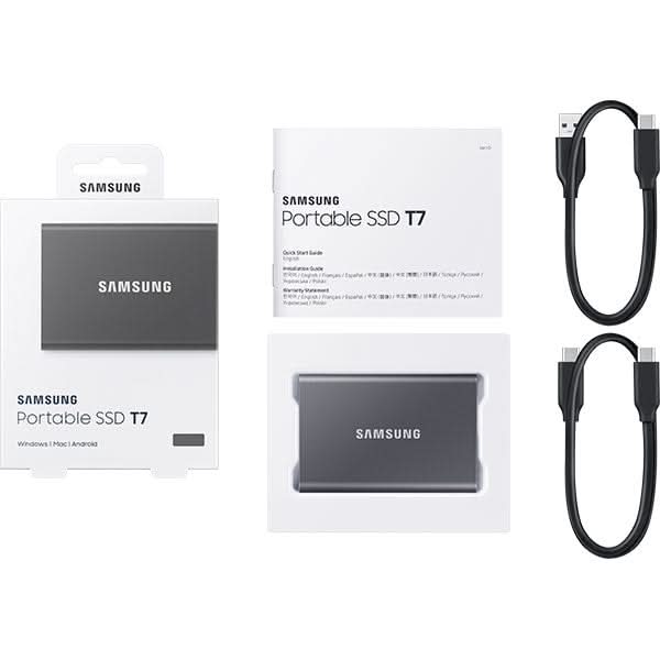 SSD extern SAMSUNG T7 MU-PC1T0T/WW, 1TB, USB 3.2 Gen 2, gri WALTI