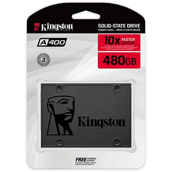 Solid-State Drive (SSD) KINGSTON A400, 480GB, SATA3, 2.5", SA400S37/480G WALTI