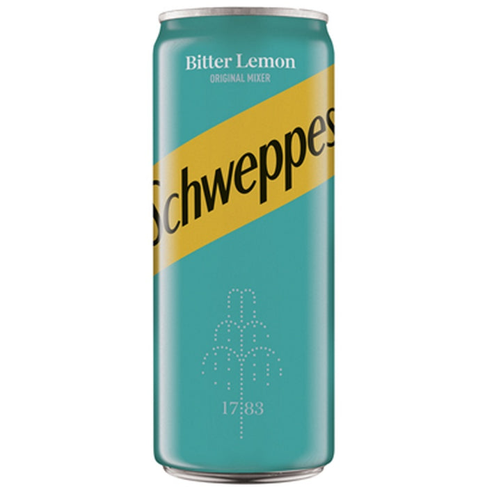 Schweppes Bitter Lemon Bautura Racoritoare Carbogazoasa Doza SGR  0,33 L - WALTI WALTI