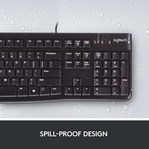 Kit tastatura si mouse cu fir LOGITECH MK120, USB, Layout US INT, negru WALTI