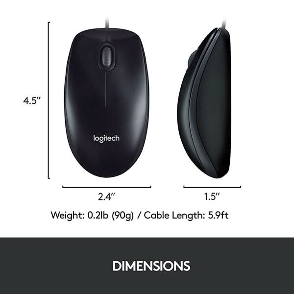 Kit tastatura si mouse cu fir LOGITECH MK120, USB, Layout US INT, negru WALTI
