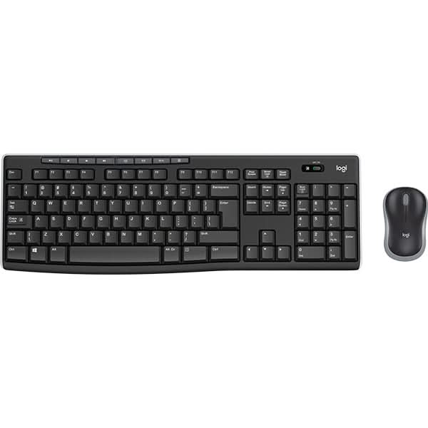 Kit tastatura si mouse Wireless LOGITECH MK270, USB, Layout UK, negru - WALTI WALTI