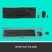 Kit tastatura si mouse Wireless LOGITECH MK270, USB, Layout UK, negru - WALTI WALTI