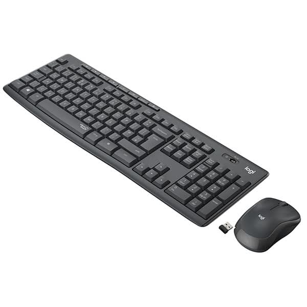 Kit tastatura si mouse Wireless LOGITECH MK295 Silent, USB, grafit WALTI