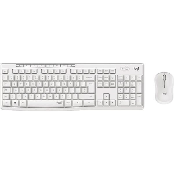 Kit tastatura si mouse Wireless LOGITECH MK295 Silent, USB, alb WALTI