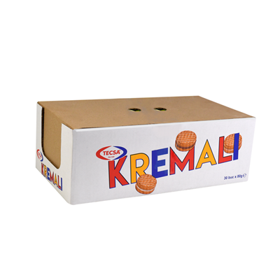TECSA Kremali Biscuiti cu Crema de Cacao 80 g - WALTI WALTI
