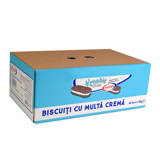 TECSA Krembis EXTRA Biscuiti Cacao cu Crema de Lapte 36 g - WALTI WALTI