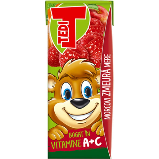 TEDI Suc De Zmeura-Morcov-Mar  0,2 L - WALTI WALTI