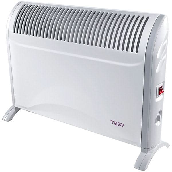 Convector electric de podea TESY CN 214 ZF, 2000W, Termostat reglabil, alb WALTI