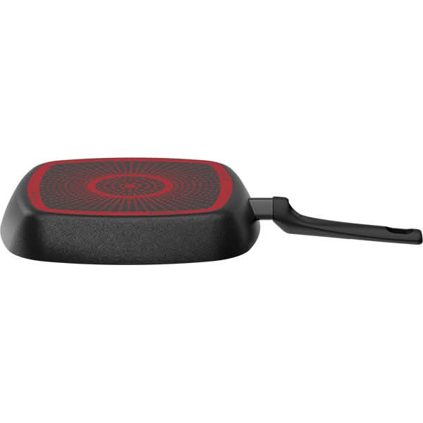 Tigaie grill TEFAL Simply Clean B5674053, 26x26cm, aluminiu, Thermo Signal, negru WALTI