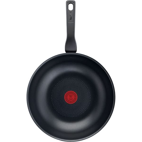 Tigaie Wok TEFAL XL Force C3851953, 28cm, aluminiu, Thermo Signal, negru WALTI