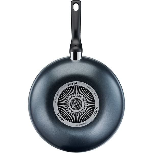 Tigaie Wok TEFAL XL Force C3851953, 28cm, aluminiu, Thermo Signal, negru WALTI