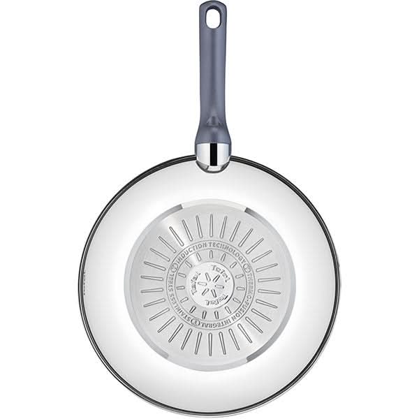 Tigaie Wok TEFAL Daily Cook G7309955, 28cm, otel, argintiu WALTI