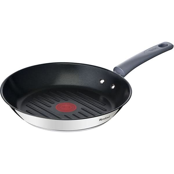 Tigaie TEFAL Grill Daily Cook G7314055, 26cm, otel, argintiu - WALTI WALTI