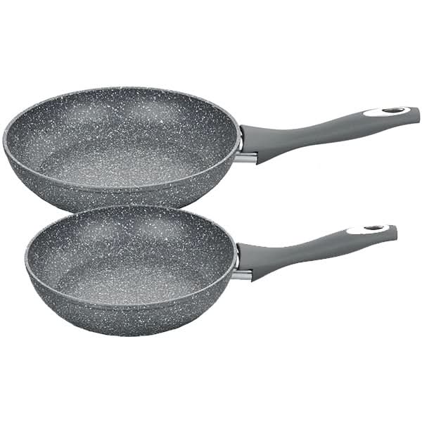 Set tigai MYRIA MY4403, 2 piese, 24-28cm, aliaj de aluminiu, gri WALTI