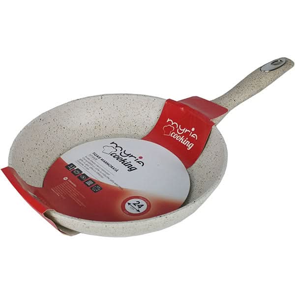 Tigaie marmorata MYRIA MY4408, 24cm, aliaj de aluminiu, crem WALTI