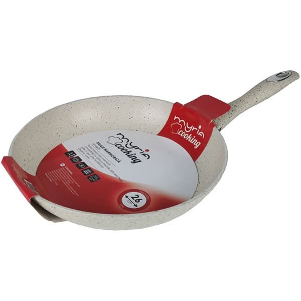 Tigaie marmorata MYRIA MY4409, 26cm, aliaj de aluminiu, crem WALTI