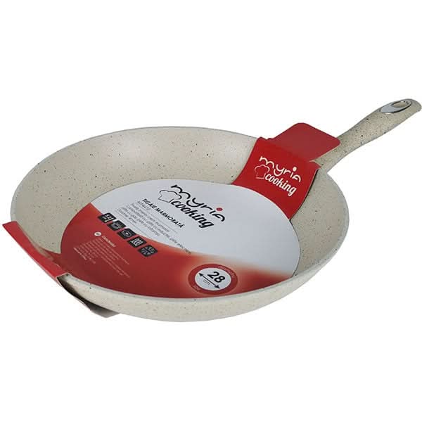 Tigaie marmorata MYRIA MY4410, 28cm, aliaj de aluminiu, crem WALTI