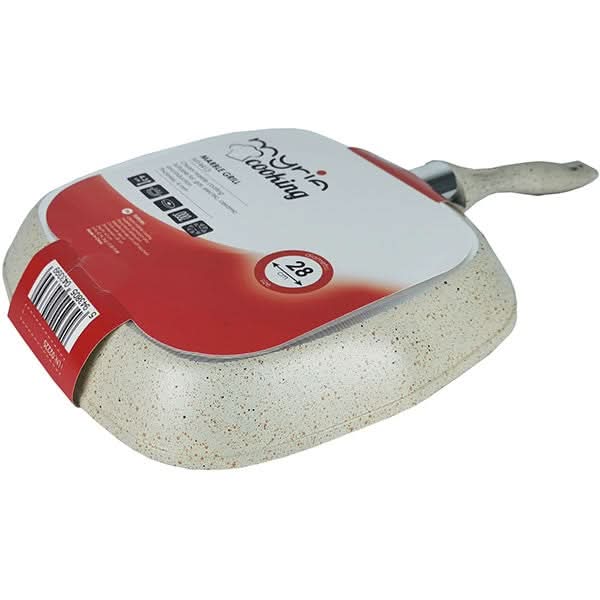 Tigaie Grill MYRIA MY4413, 28X28cm, aliaj aluminiu, crem WALTI