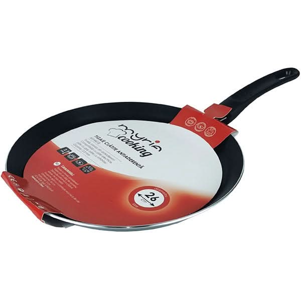 Tigaie clatite non-stick MYRIA MY4418, 26cm, aliaj aluminiu, negru WALTI