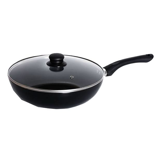 Tigaie Wok non-stick MYRIA MY4419, 28cm, aliaj aluminiu, negru WALTI