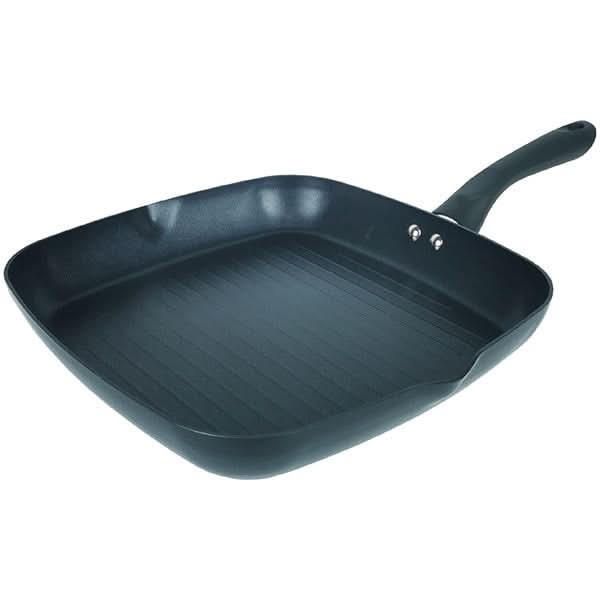 Tigaie Grill non-stick MYRIA MY4420, 28x28cm, aliaj aluminiu, negru WALTI