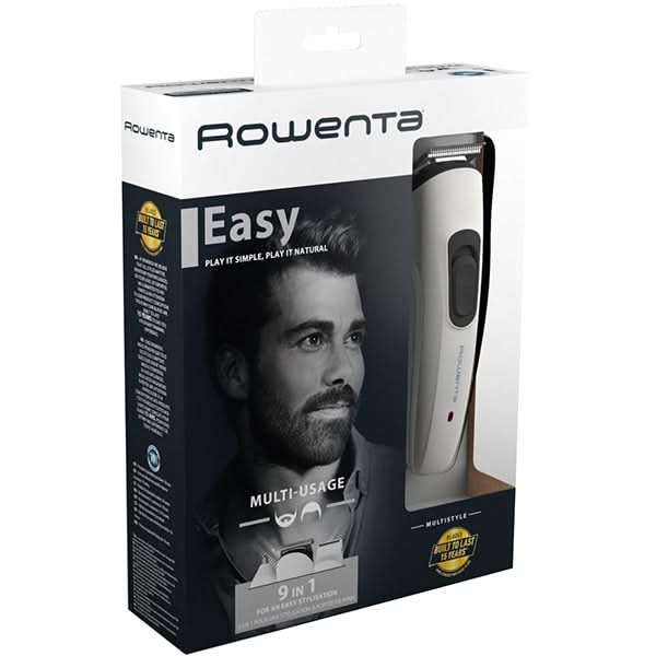 Aparat de tuns ROWENTA Multistyle 9 in 1 TN8961F4, acumulator, 60 min autonomie, 5 trepte, alb WALTI