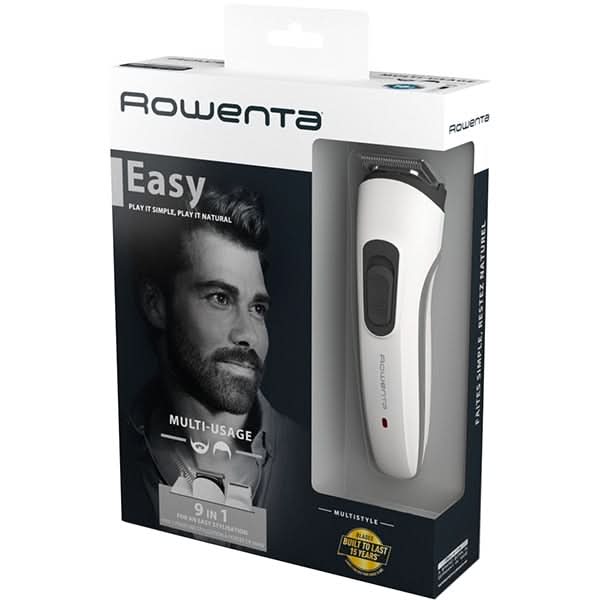 Aparat de tuns ROWENTA Multistyle 9 in 1 TN8961F4, acumulator, 60 min autonomie, 5 trepte, alb WALTI