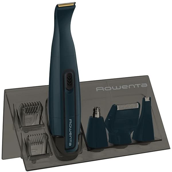 Aparat de tuns barba ROWENTA Nomad Mini Grooming Kit TN3651F0, Wet & Dry, baterie, albastru WALTI