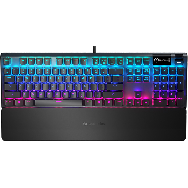 Tastatura Gaming mecanica STEELSERIES Apex 5, Hybrid blue mechanical Switch, USB, negru WALTI