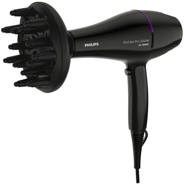 Uscator de par PHILIPS DryCare Pro BHD274/00, 2200W, 6 viteze, 6 trepte temperatura, negru WALTI