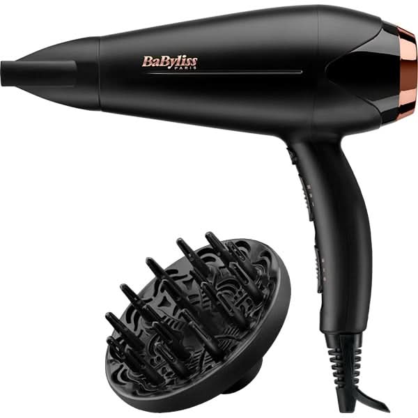 Uscator de par BABYLISS Turbo Shine D570DE, 2200W, 2 viteze, negru WALTI