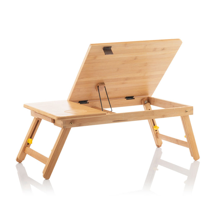 Masă pliantă auxiliară din bambus Lapwood InnovaGoods - WALTI WALTI