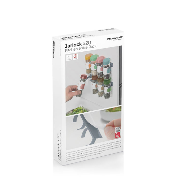 Organizator de condimente adeziv și divizibil Jarlock x20 InnovaGoods - WALTI WALTI
