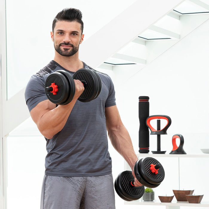 Set de greutăți reglabile 6 în 1 cu ghid de exerciții Sixfit InnovaGoods - WALTI