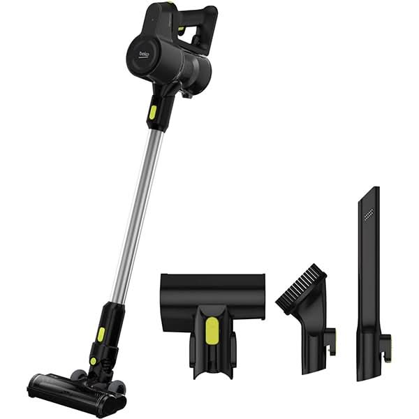 Aspirator vertical BEKO ErgoClean VRT51225VB, 0.55l, 25.2V, autonomie max 45 min, PerformCyclone, negru-argintiu WALTI