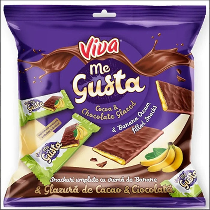 Viva Me Gusta Snack Banane Glazura Ciocolata 70 g - WALTI WALTI