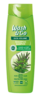 WASH & GO Sampon cu Extract de Ierburi 360 ml - WALTI WALTI