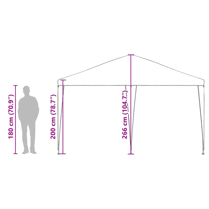 Cort de Petrecere Verde 4x4 m PE - WALTI WALTI