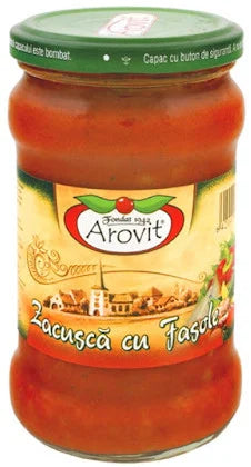 AROVIT Zacusca cu Fasole 300 g - WALTI WALTI