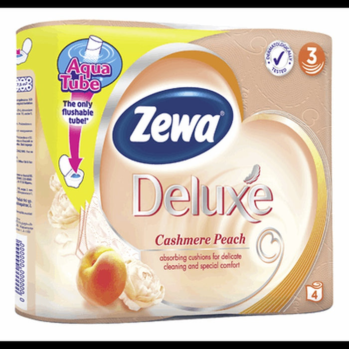 Zewa Deluxe Hartie Igienica Peach 4 bucati - WALTI WALTI