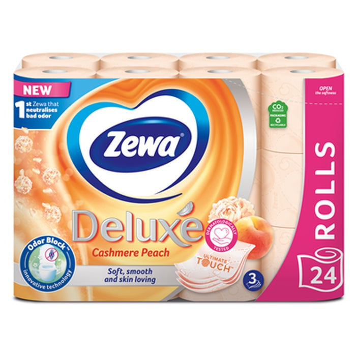Zewa Deluxe Hartie Igienica Piersica 3 Straturi 24 bucati - WALTI WALTI