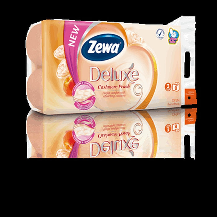 Zewa Deluxe Hartie Igienica Piersica 3 Straturi 8 bucati - WALTI WALTI